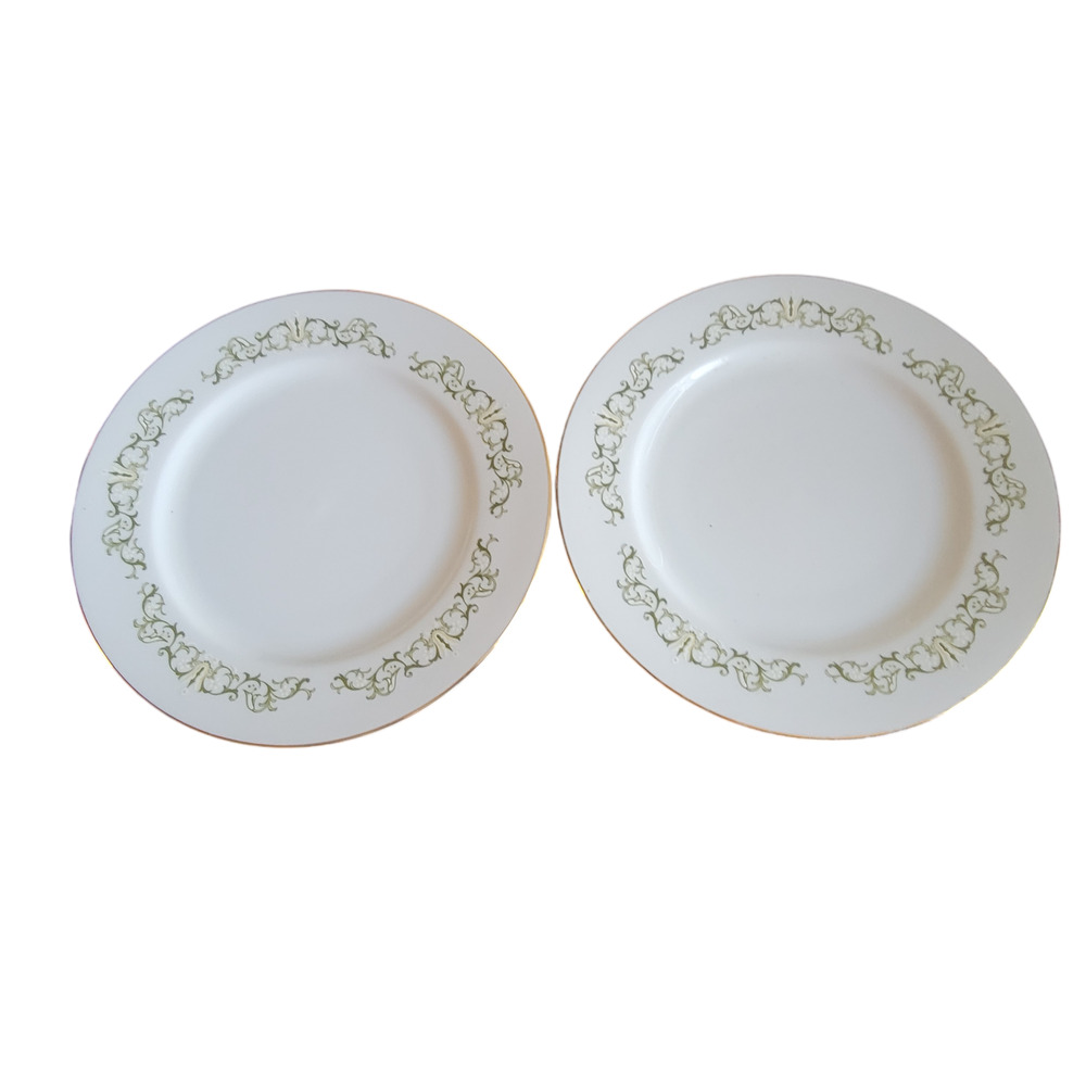 Bell Flower Fine China Dinner‎ Plates Japan 2999 set of 2